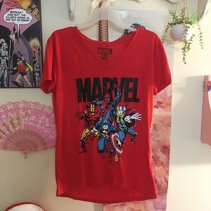 Marvel women’s T-shirt Spider-Man Thor Iron Man L